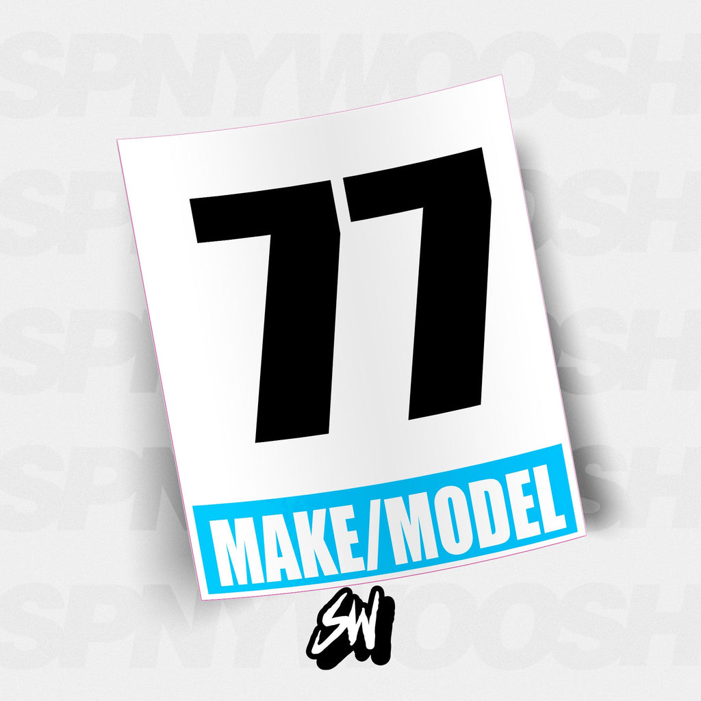 make and model racing numbers