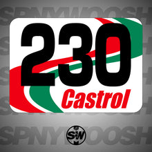 Load image into Gallery viewer, Vintage Racing Numbers – Castrol